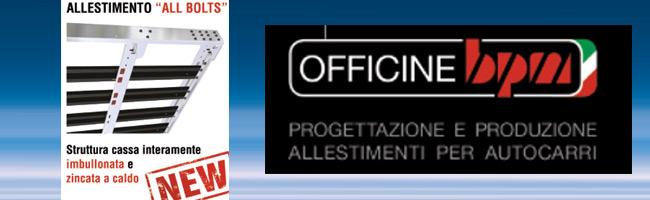 Gli allestimenti per autocarri di Officine BPM si fanno pubblicità in Europa