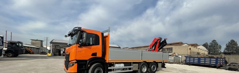 CASSONE FISSO con GRU FASSI F185 AC.2.25 demontabile su IVECO AD260 X48Y/FS CM