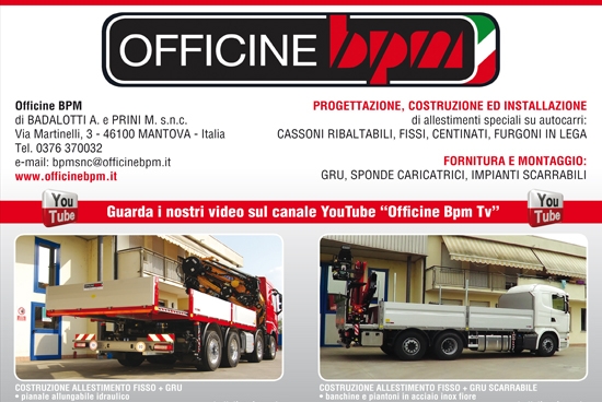 Officine BPM, la più alta qualità nell’allestimento di autocarri dal 1983.