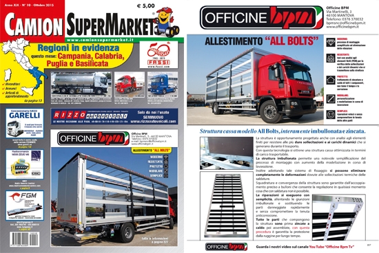 Officine BPM in copertina su Camion Super Market!